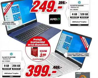 MediaMarkt Hp Portátil 15s-eq1018ns O 15s-eq1039ns oferta