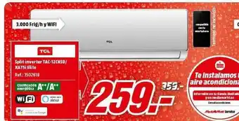 MediaMarkt Tcl Split Inverter Tac-12chsd-xa75i Elite oferta