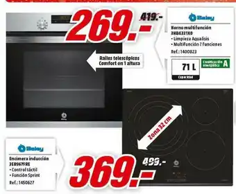 Balay Encimera Inducción 3eb967fre - Horno Multifunción 3hb4331xo