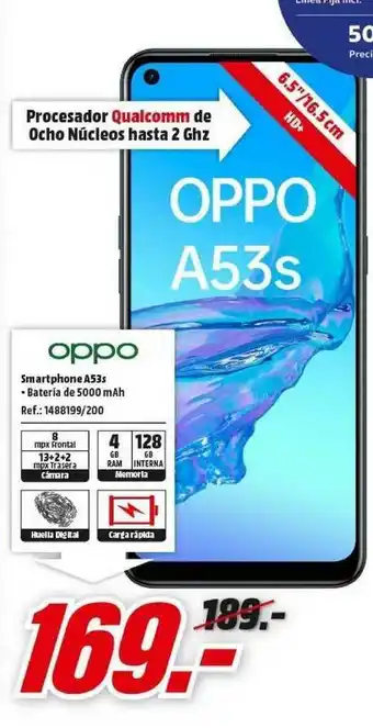 MediaMarkt Oppo Smartphone A53s oferta