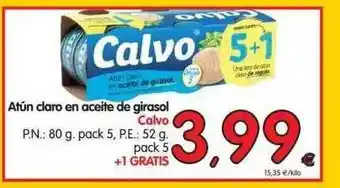 Alimerka Calvo Atún Claro An Aceite De Girasol oferta