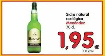 Alimerka Sidra Natural Ecológica Menéndez 70cl oferta