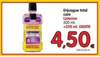 Alimerka Listerine Enjuague Total Care 500ml oferta