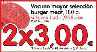 Alimerka Vacuno mayor selección burger meat 180g oferta