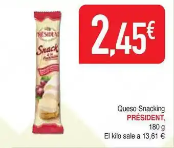 Masymas Président Queso Snacking 180g oferta