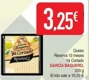 Masymas García Baquero Queso Reserva 12 Meses Ya Cortado 200g oferta