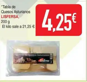 Masymas Lisfersa Tabla De Quesos Asturianos 200g oferta