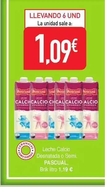 Masymas Pascual Leche Calcio Desnatada O Semi oferta