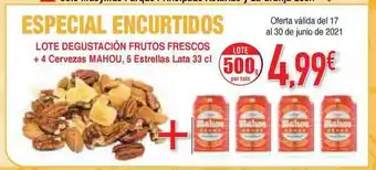 Masymas Lote Degustación Frutos Frescos + 4 Cervezas Mahou oferta