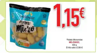 Masymas Meléndez Patata Microondas 400g oferta