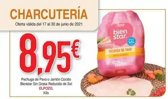 Masymas Elpozo Pechuga De Pavo O Jamón Cocido Bienstar Sin Grasa Reducido De Sal oferta