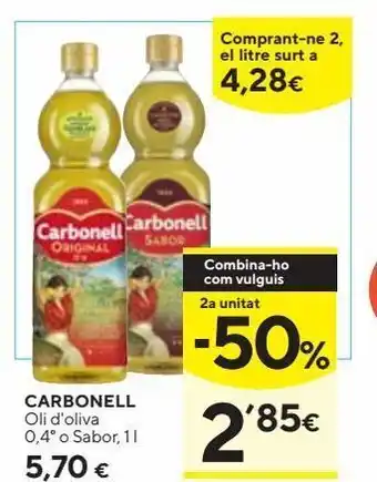 Caprabo Oli d'oliva 0,4º o sabor, 1 l oferta