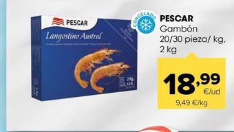 Autoservicios Familia Pescar gambon 20/30 piezas oferta