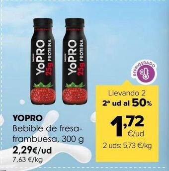 Autoservicios Familia Yopro bebible de fresa-frambuesa oferta