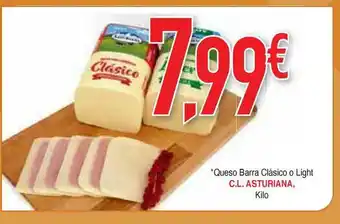 Masymas C.l. Asturiana Queso Barra Clásico O Light oferta