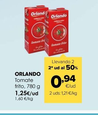 Autoservicios Familia Orlando tomate frito oferta