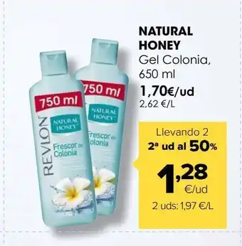Autoservicios Familia Natural honey gel colonia 650ml oferta