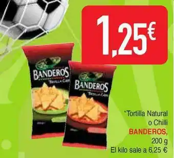 Masymas Banderos Tortilla Natural O Chilli 200g oferta