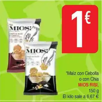 Masymas Mios Risi Maíz Con Cebolla O Con Chia 150g oferta