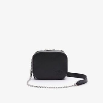 Lacoste Bolso de hombro pequeño de mujer croco crew en piel granulada oferta