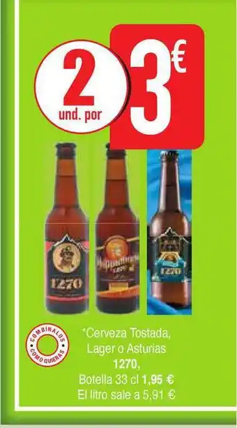 Masymas Cerveza Tostada Lager O Asturias oferta