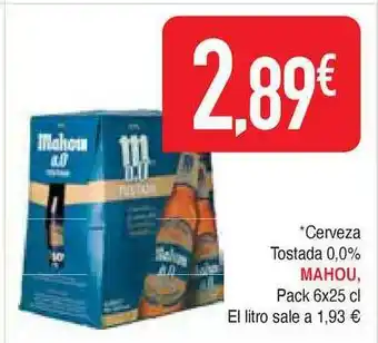 Masymas Mahou Cerveza Tostada 0.0% oferta