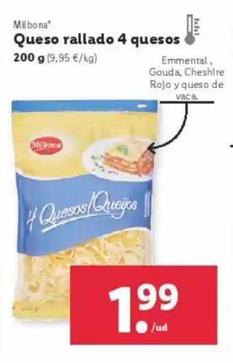 Queso rallado 4 quesos