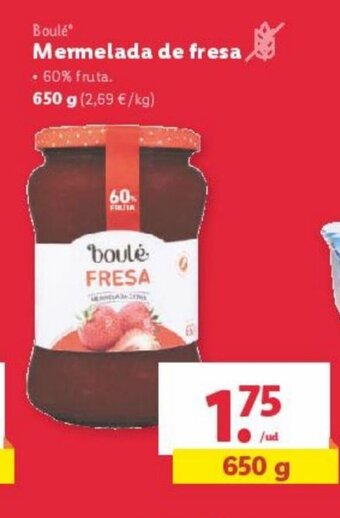 Lidl Mermelada de fresa oferta
