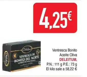 Masymas Deleitum Ventresca Bonito Aceite Oliva oferta