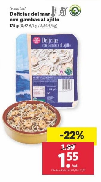 Lidl Delicias del mar con gambas al ajillo oferta