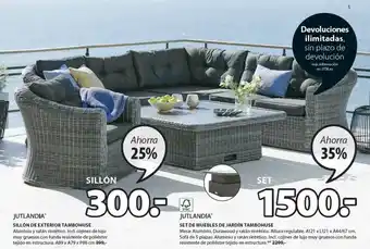 JYSK Jutlandia Sillón De Exterior Tambohuse O Set De Muebles De Jardín Tambohuse oferta
