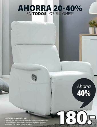 JYSK Sillón Reclinable Vejen oferta