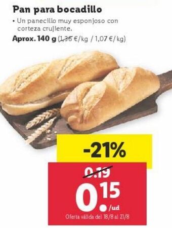 Lidl Pan oferta