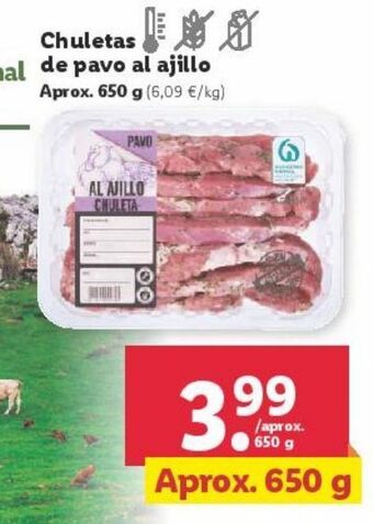 Lidl Chuletas de pavo oferta