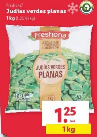 Lidl Judías verdes freshona oferta