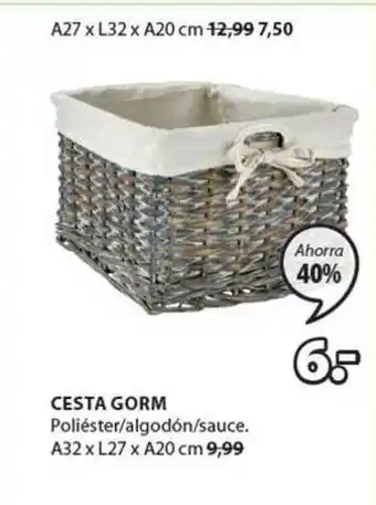 JYSK Cesta Gorm oferta