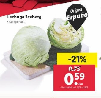 Lidl Lechuga Iceberg oferta
