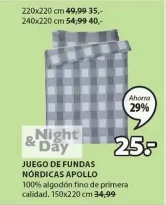 JYSK Night & Day Juego De Fundas Nórdicas Apollo oferta