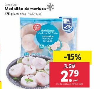 Lidl Medallón de merluza oferta