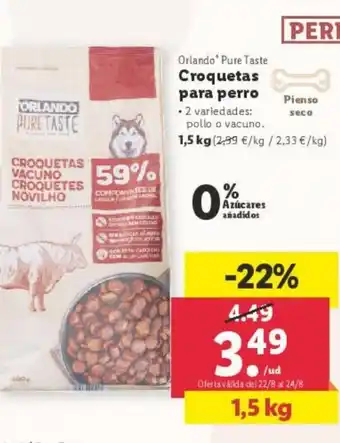 Lidl Croquetas para perro oferta