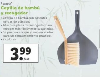 Lidl Cepillo de bambú y recogedor oferta