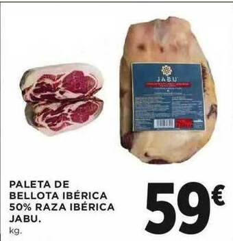 Hipercor Paleta De Bellota Ibérica 50% Raza Ibérica Jabu oferta