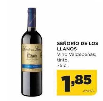 Alimerka Señorío de los llanos vino valdepeñas tinto oferta