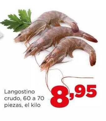 Alimerka Langostino crudo 60 a 70 piezas el kilo oferta