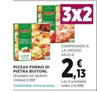 Hipercor 3x2 Pizzas Forno Di Pietra Buitoni oferta