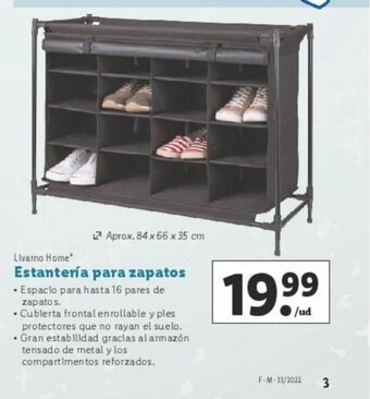 Lidl Estanteria para zapatos oferta
