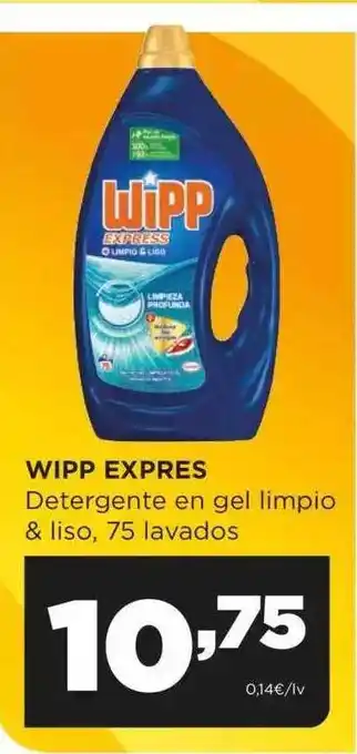 Alimerka Wipp expres detergente en gel limpio & liso 75 lavados oferta