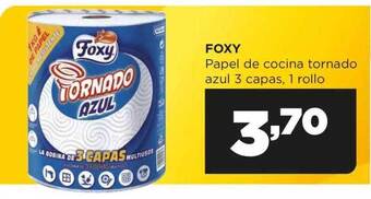 Alimerka Foxy papel de cocina tornado azul 3 capas oferta