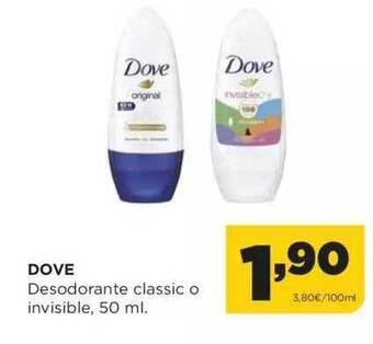 Alimerka Dove desodorante classic o invisible oferta
