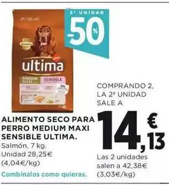 Hipercor Alimento Seco Para Perro Medium Maxi Sensible Ultima oferta